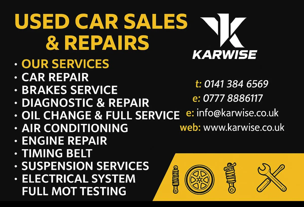 Karwise Glasgow Motor — Car repair and maintenance service in Glasgow
